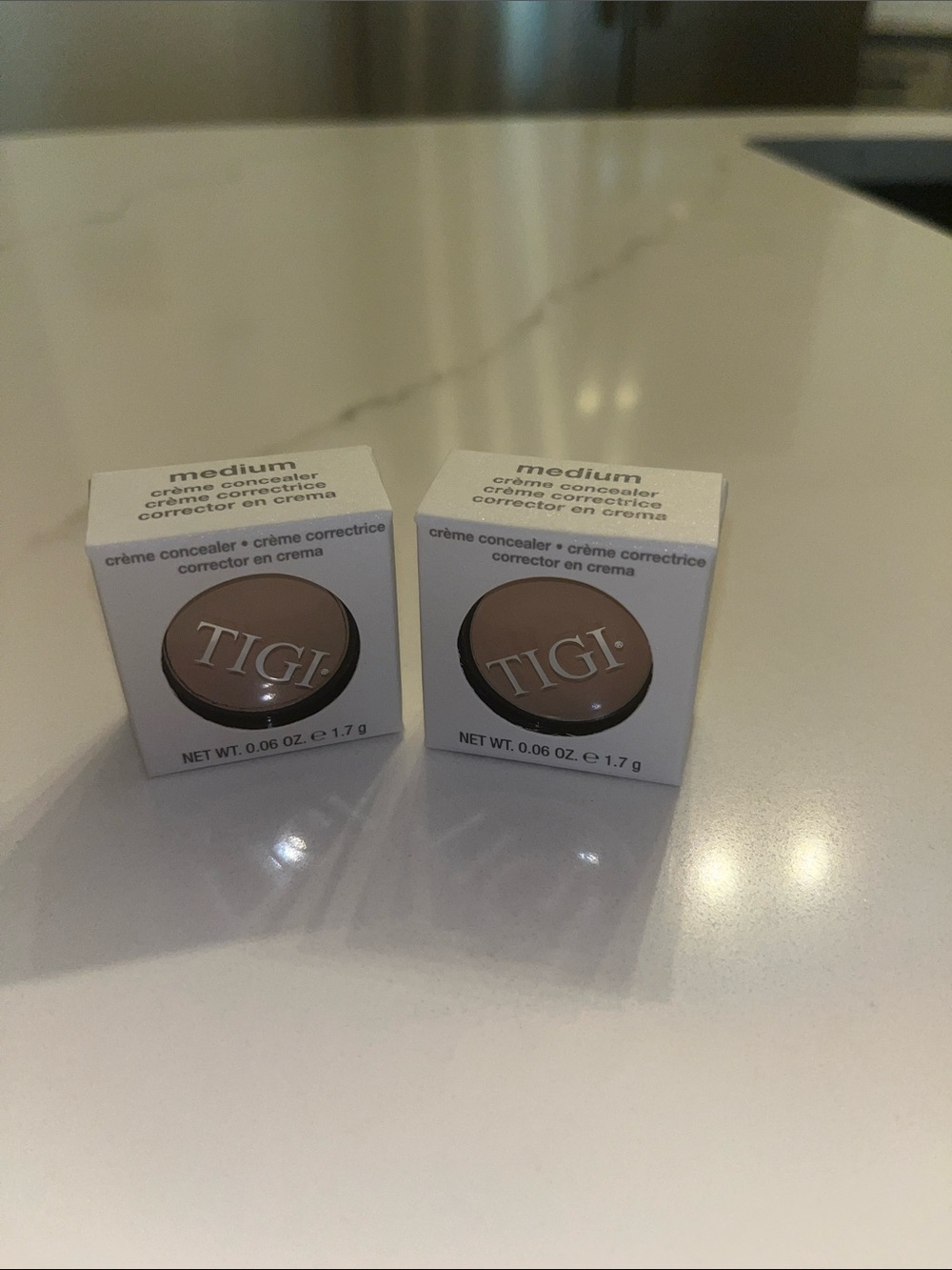 TIGI Cream Concealer - Medium - Neutral Beige x 2